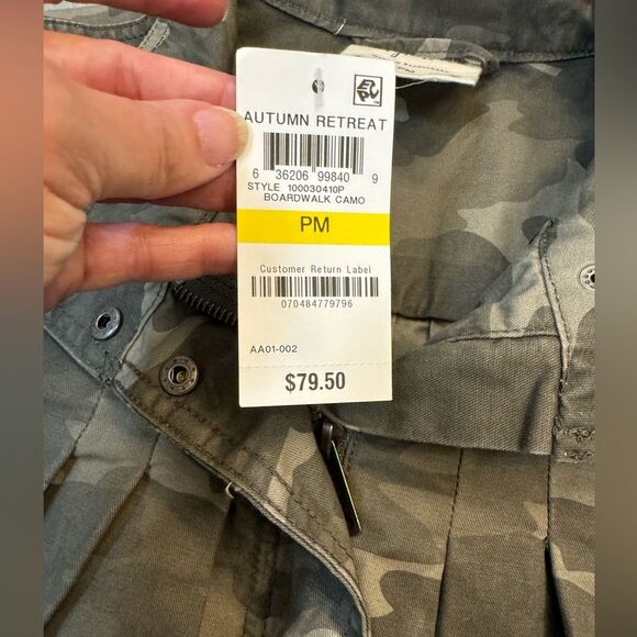 Style & Co. Women’s Camo Print Cotton Jacket Size PM NWT - Picture 5 of 13